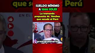 🚨 ¡BOMBA ELECTORAL! Los 1500 soles de sueldo mínimo que la derecha quiere frenar #noticias