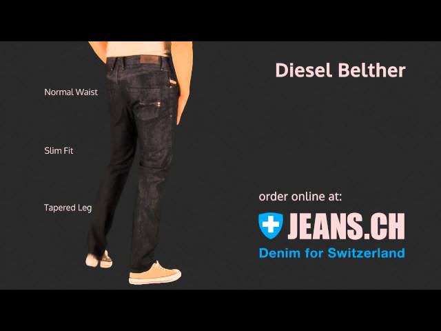 Diesel Belther Jeans Fit Videos von 