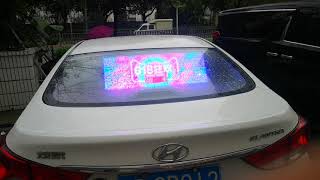 Taxi rear window transparent led display screenshot 1