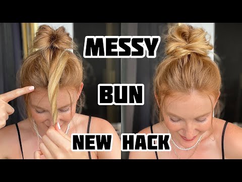 2-Min Perfect Messy Bun | For Thin and Thick Hair | New Hack