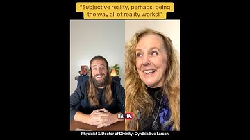 Live chat clip: “Subjective reality, perhaps, being the way all reality works!” @CynthiaSueLarson 
