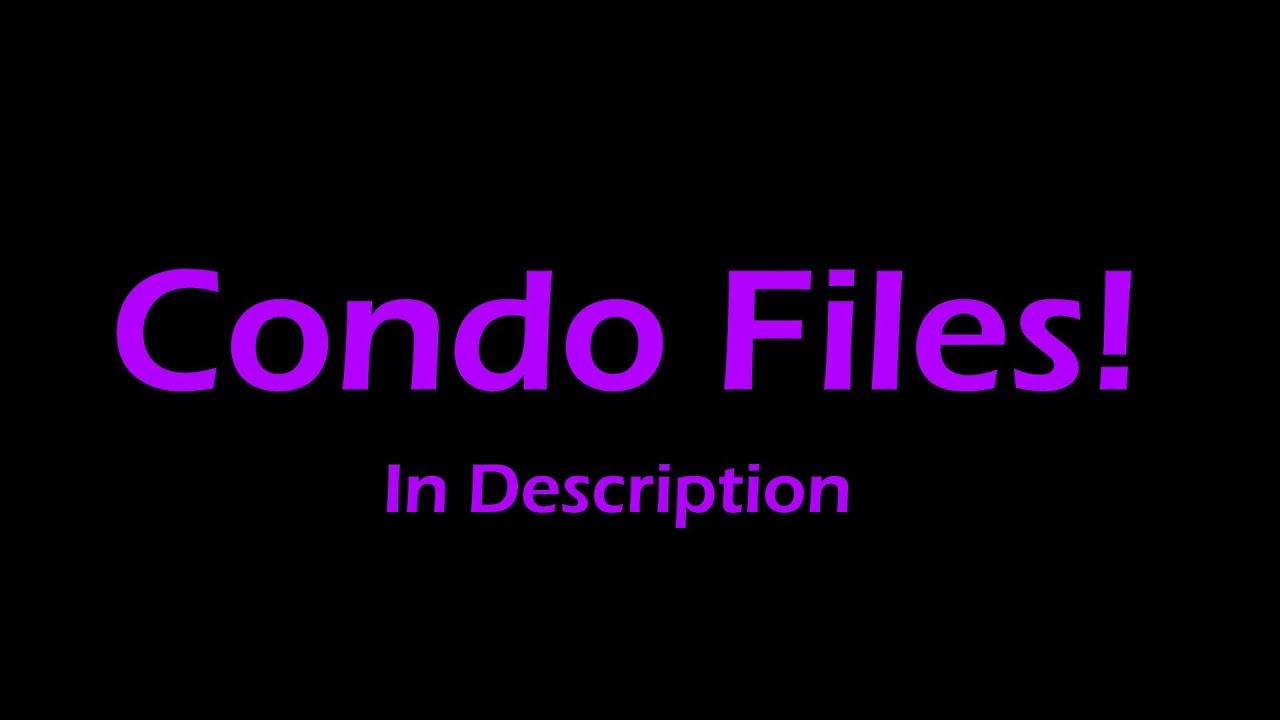 New, UPDATED! Free roblox condo files in Description! 