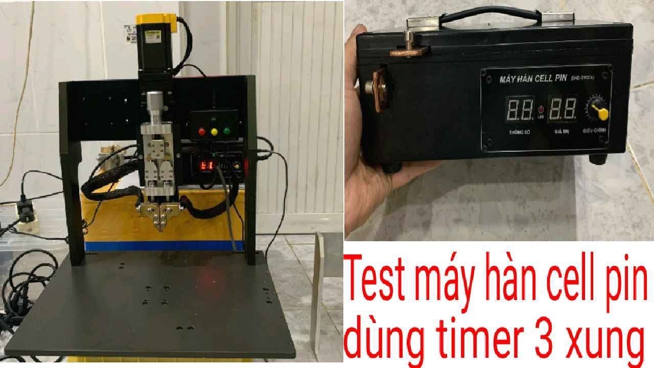 Máy hàn cell pin sử dụng mạch timer 3 xung + biến áp đồng thanh. - YouTube