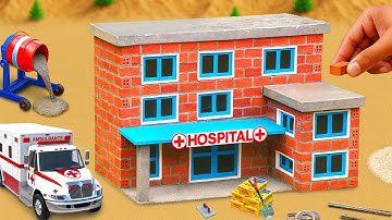 DIY Mini Tractor Builds a Strong Brick and Concrete Modern Hospital for Many Patients and Doctors
