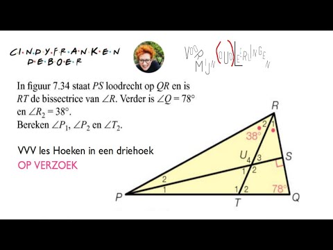 Hoeken uitrekenen driehoeken in driehoeken Hoekensom Lastige som met hoeken berekenen Hoofdstuk 7