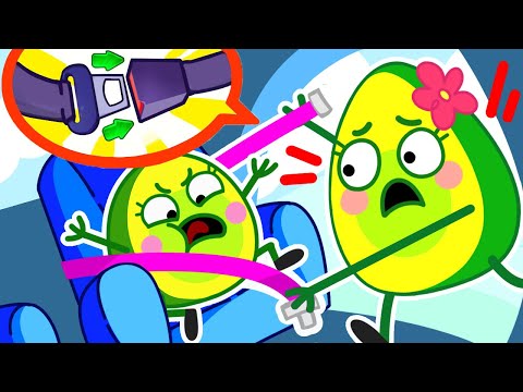 Safety Rules in the Car 🚘 Buckle Up! 🤓 + More Kids Songs & Nursery Rhymes | Pit & Penny Tales 🥑