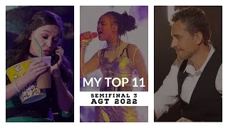 America's Got Talent 2022: My Top 11 of Semifinal 3 (Full Rankings)