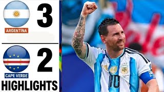 Argentina 3-2 Cape Verde | Full Match Highlights | FIFA World Cup 2026 | Messi Masterclass | HD