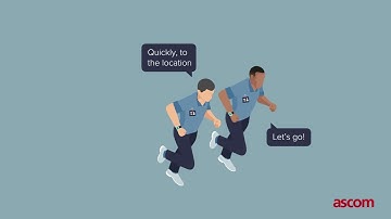 Animated workflow - Workplace and staff safety - Ascom Healthcare Platform