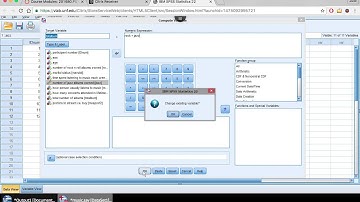Transforming Variables in SPSS