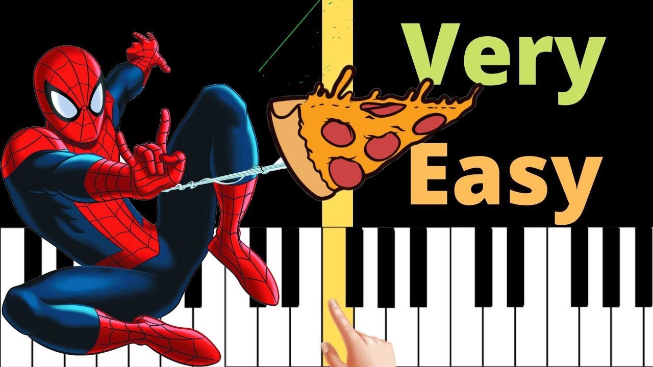 SPIDER-MAN THE ANIMATED SERIES - EASY Piano Tutorial 