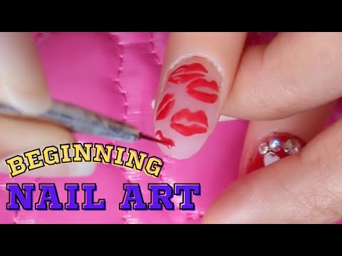 How to make nail art design for beginning /Uñas faciles @delaguasirena