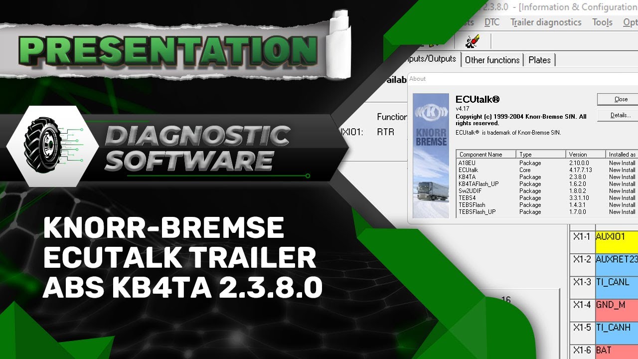 KNORRBREMSE ECUTALK TRAILER ABS KB4TA 2.3.8.0 SUPPORT 👨‍💻 YouTube