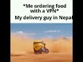 Ordering food with a VPN meme #shorts image