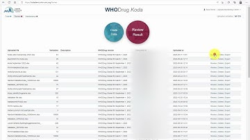 Introduction to WHODrug Koda web application
