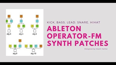 Ableton Operator | FM Synth Patches | Pay what you want | Pack By Heath Holme
