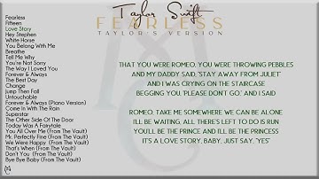 TAYLOR SWIFT FEARLESS FULL ALBUM - GREATEST HITS - LATEST PLAYLIST - ALL SONGS - BEST SONGS