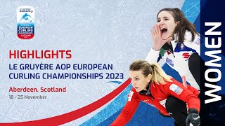 SWITZERLAND v ITALY - Women's gold Highlights - Le Gruyère AOP European Curling Championships 2023