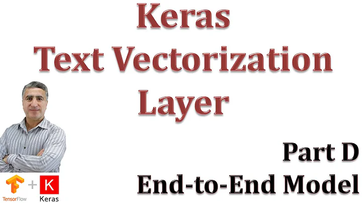 Keras Text Vectorization Layer: Configure, Adapt, Use, Save, and Upload: Part D End to End Model