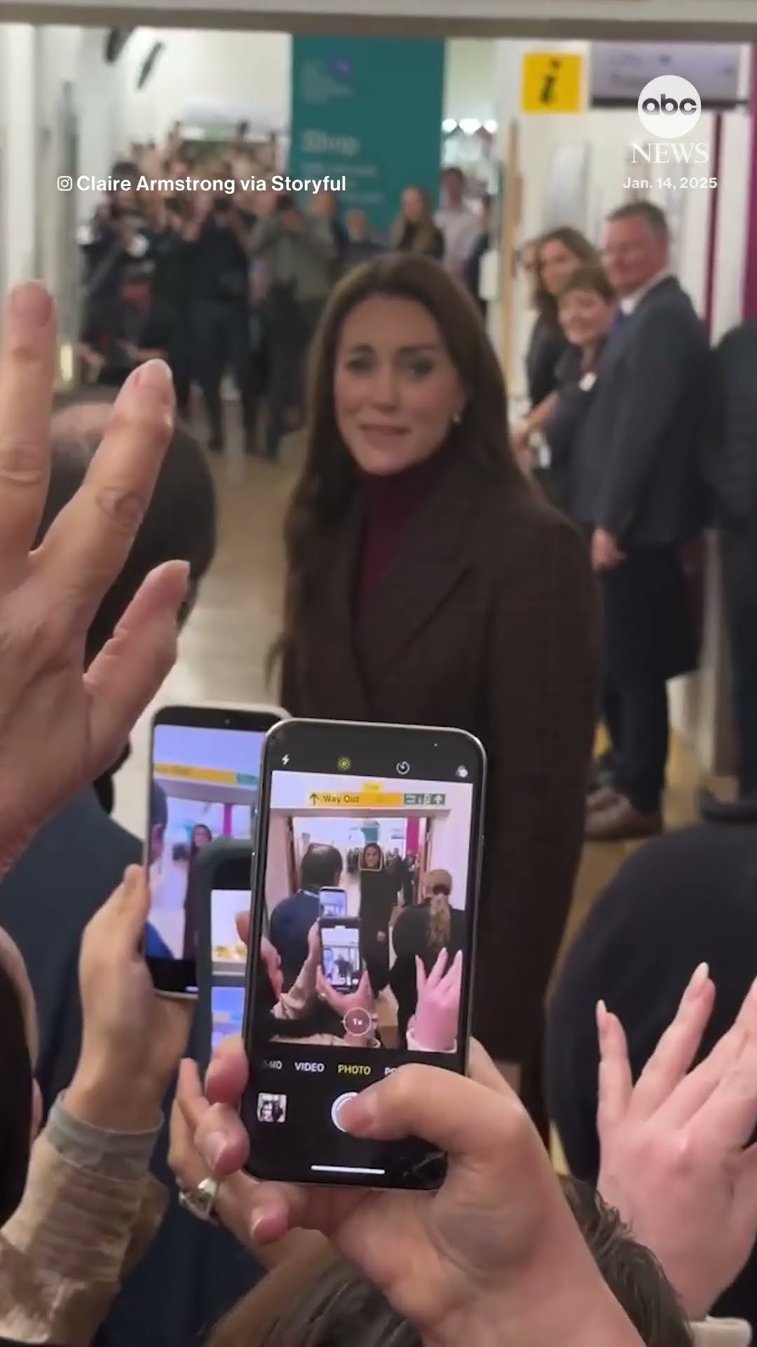Princess Kate Middleton visits London hospital where she was treated for cancer