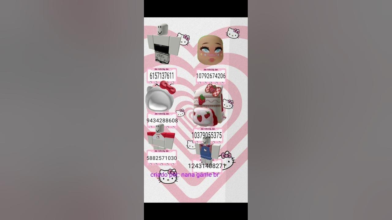 ID DE ROUPA HELLO KITTY PRA USAR NO BROOKHAVEN RP 🏡 #roblox OBRIGADA PELOS  27K🧸🤎 