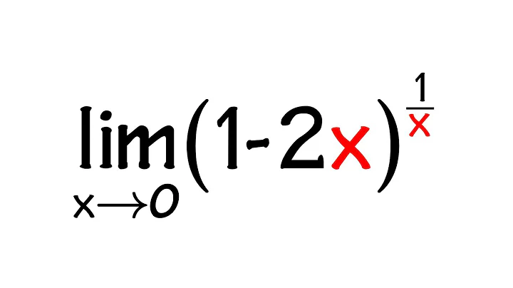 Limit of (1-2x)^(1/x) as x goes to 0, L'Hospital's Rule