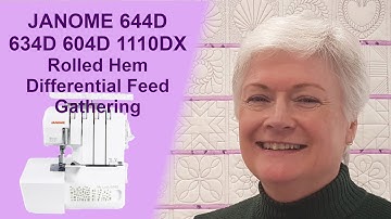 Janome 644D Serger/Overlocker | Rolled Hem, Gathering, Cutter, Differential Feed