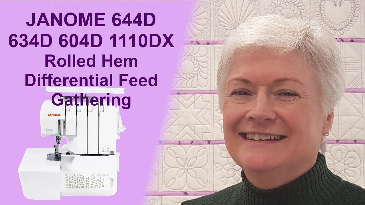 Janome 644D Serger/Overlocker | Rolled Hem, Gathering, Cutter, Differential Feed