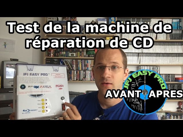 Test de la machine à réparer un cd rayé et dvd hs : JFJ EASY PRO