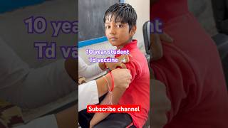10 year student td vaccine in school !!injection video !! # #health #trending #vaccine #boy#views
