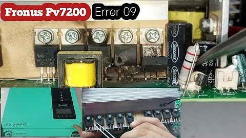 fronus pv7200 error 09 solution | Uzair Electronics |