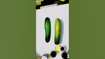 learn to draw realistic cucumber🥒👌 👀👌 #shorts #ytshorts #realistic #art #realisticpainting #drawing
