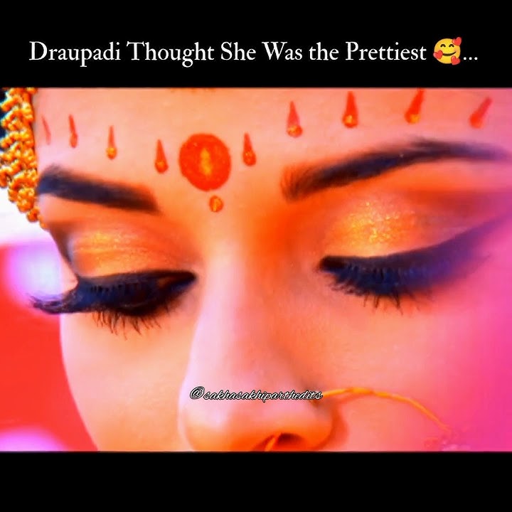 Draupadi 🥰 vs Her Husband as Brihannala 😂 #arjun #draupadi #mahabharat #meranaammary #trending #yt