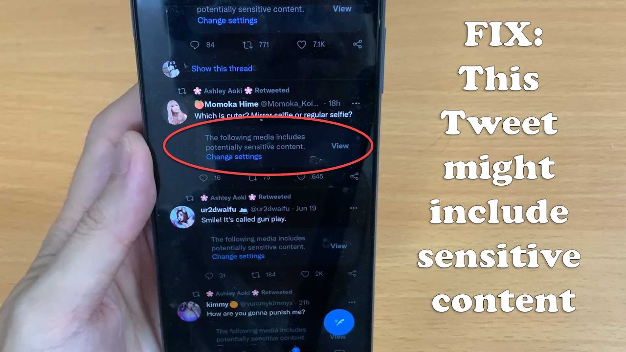 How to Turn On/Off Sensitive Content on Twitter YouTube