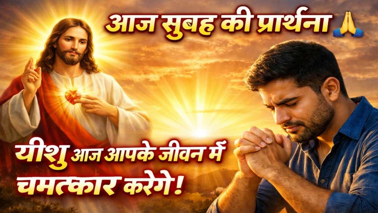 आज सुबह की सामर्थी प्रार्थना येशु के नाम में ! Jesus God Morning Prayer 🙏🏼 Yeshu ki prathna