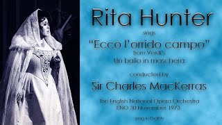 Rita Hunter Sings Ecco Lorrido Campo From Verdis Un Ballo In Maschera Eno 301173 In English