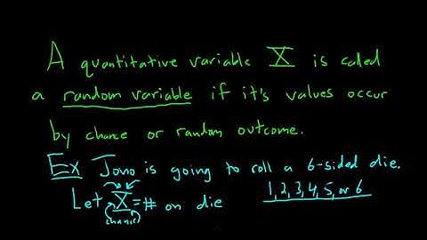 Introduction to Random Variables
