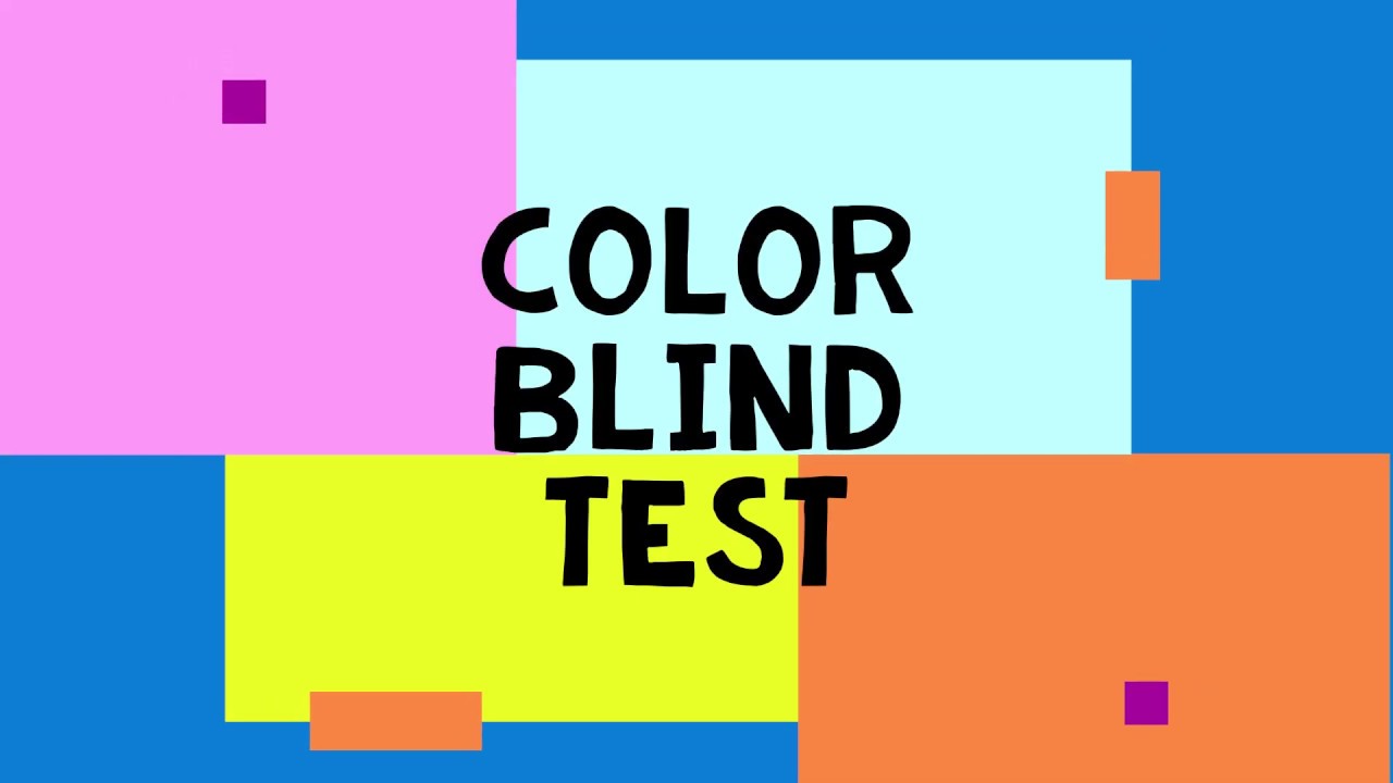Color Blind Test YouTube