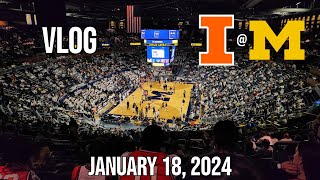 ORANGE KRUSH ROAD TRIP (1/18/2024) Illini Men's Basketball @ Michigan