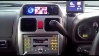 車載用 1DIN 3インチモニター 内臓 DVDプレーヤー