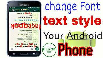 how to change font style ||in any Android  device 2018 ||by (Hack Tube)