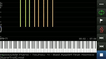 Bad Apple!! Feat Nomico 24 k notes