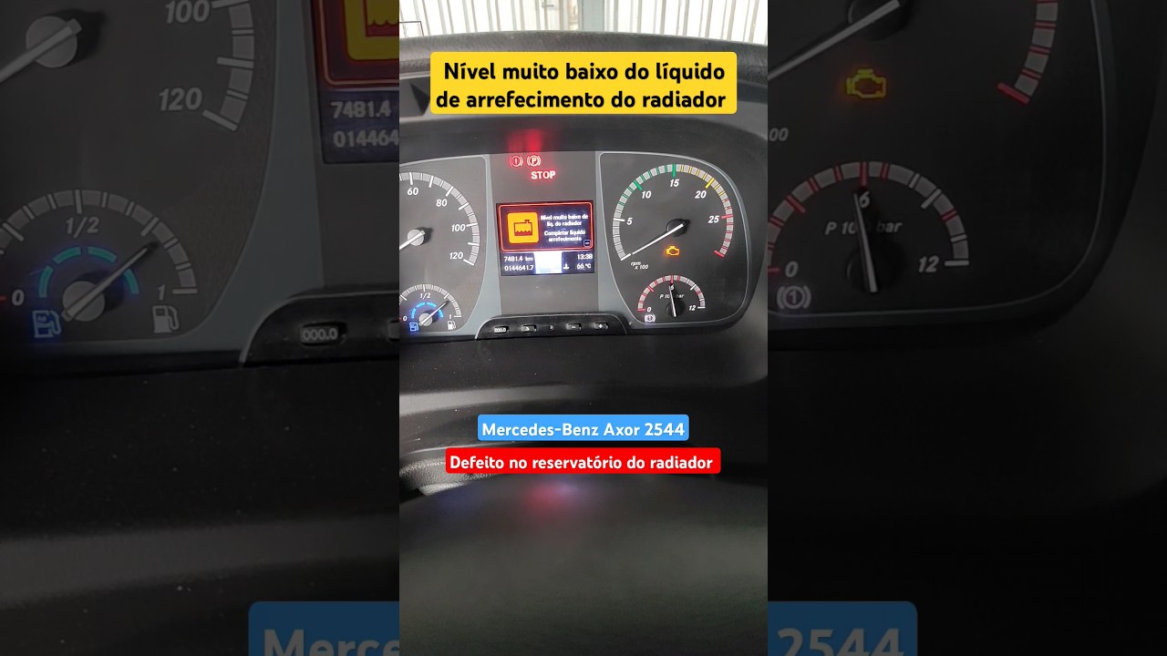 Nível da água muito baixo - Mercedes-Benz
