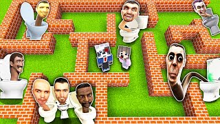 НУБ И ПРО В ЛАБИРИНТЕ СКИБИДИ ТУАЛЕТ в МАЙНКРАФТ SCP SKIBIDI TOILET в MINECRAFT НОВАЯ РУБРИКА