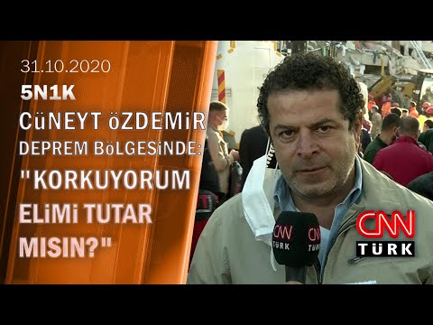 Cüneyt Özdemir, İzmir Bayraklı'da deprem bölgesinden gelişmeleri aktardı – 5N1K 31.10.2020 Cumartesi