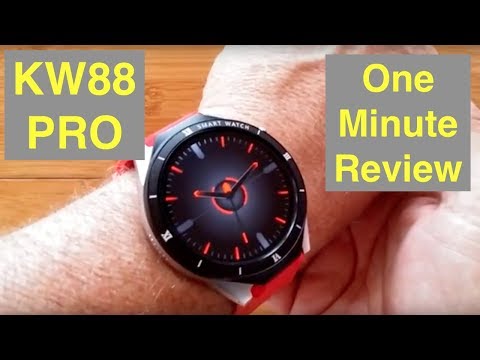 KingWear KW88 Pro SLEEK 3G Android 7 1GB/16GB Smartwatch: One Minute Overview