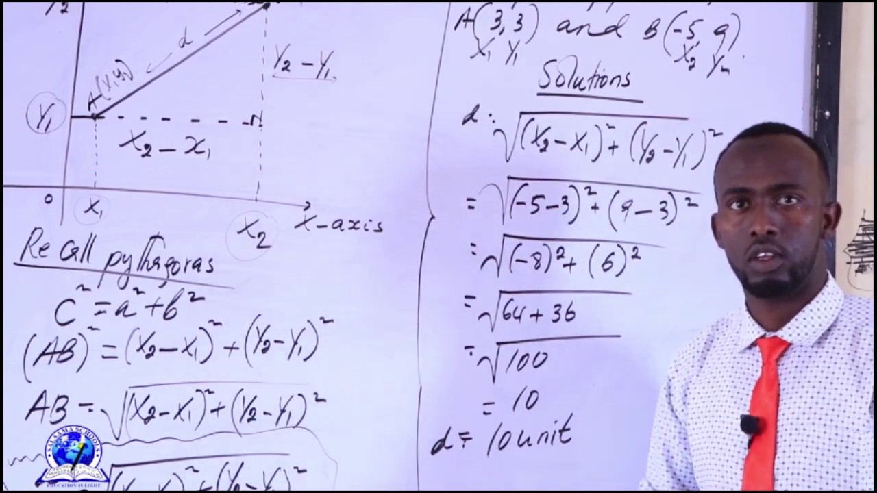 FORM 2 II MATHS II CHAPTER 6: COORDINATE GEOMETRY II LESSON 1 - YouTube