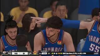 NBA 2K25 Playoff mode: Oklahoma City Thunder vs Los Angeles Lakers - (Xbox Series X) [4K60FPS]