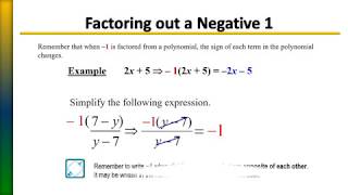 Simplifying Rational Expressions #7