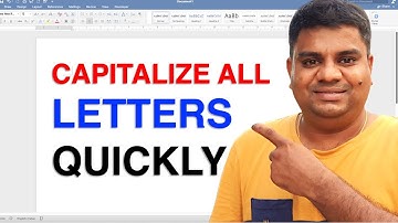 How To Capitalize All Letters In Word On MAC